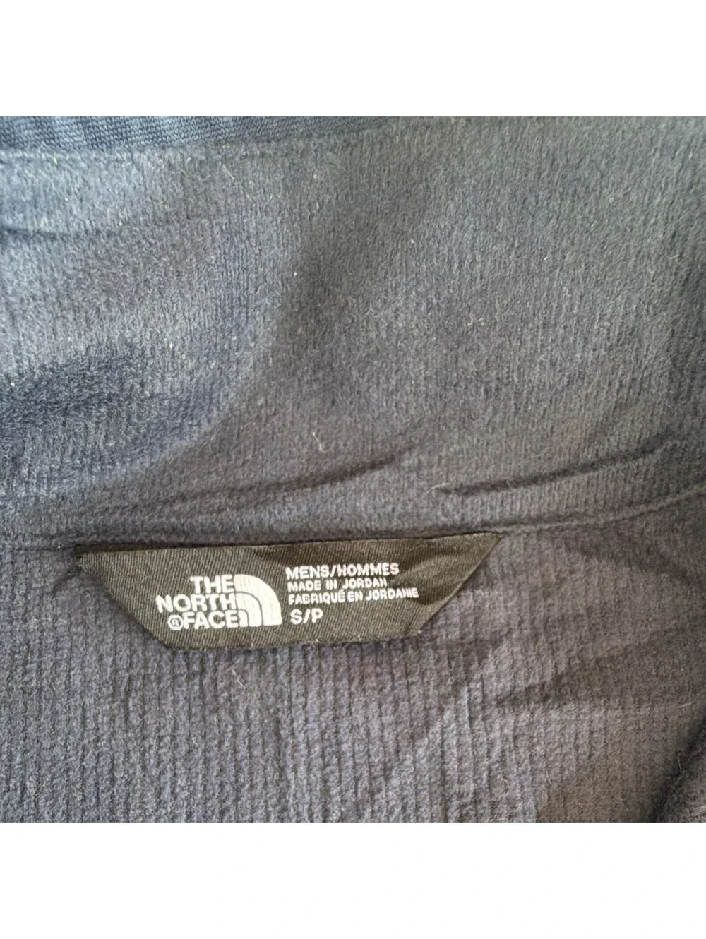 The North Face Men's Navy Solid Full Zip soft shell Vest Zipped Pockets Size S